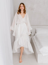 Morgenmantel Gaylene in weiß