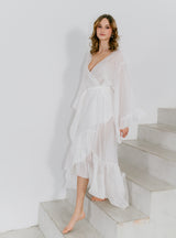 Morgenmantel Gaylene in weiß