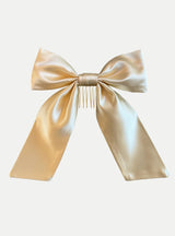 Adore Haarschleife aus Seide in elfenbein - weddorable